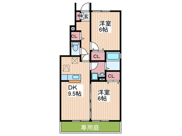 ヴィラ－ジュＣ棟の物件間取画像